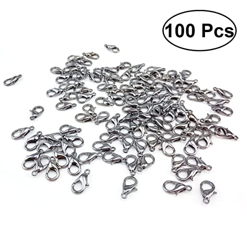 Gogogmee 100Stücke Kurven Karabiner Verschlüsse DIY Anhängerverschluss für Schmuckherstellung Langlebige und Hochwertige Kettenverschlüsse Weiß für Armbänder Gogogmee 100Stücke Kurven Karabiner Verschlüsse DIY Anhängerverschluss für Schmuckherstellung Langlebige und Hochwertige Kettenverschlüsse Weiß für Armbänder von Gogogmee