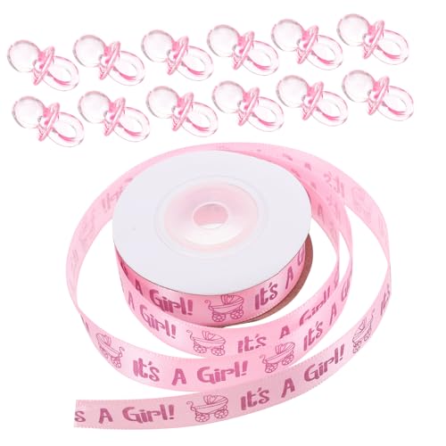 Gogogmee 100Stücke Mini Babypacifier Tischdeko mit Satinband Babyparty Souvenirs für Shower und Feiern Sicher und Leicht für Verschiedene Themen von Gogogmee
