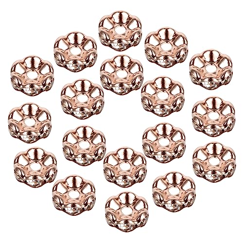 Gogogmee 100Stücke Roségold Abstandshalterperlen für DIY Schmuckherstellung Kreative Bastelperlen für Armbänder und Ohrringe für Designs Gogogmee 100Stücke Roségold Abstandshalterperlen für DIY Schmuckherstellung Kreative Bastelperlen für Armbänder und Ohrringe für Designs von Gogogmee