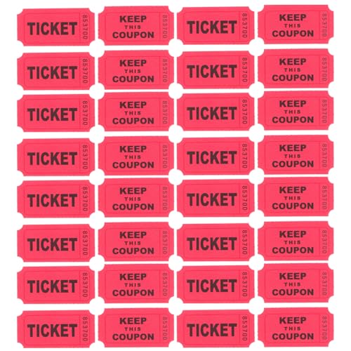 Gogogmee 100Stücke Tombola Tickets Universelle Gewinnspielkarten für Veranstaltungen Amusement Park Tickets Etiketten für Partys Konzerte und Lotterien Vielseitige Eintrittskarten für Verschiedene Gogogmee 100Stücke Tombola Tickets Universelle Gewinnspielkarten für Veranstaltungen Amusement Park Tickets Etiketten für Partys Konzerte und Lotterien Vielseitige Eintrittskarten für Verschiedene von Gogogmee