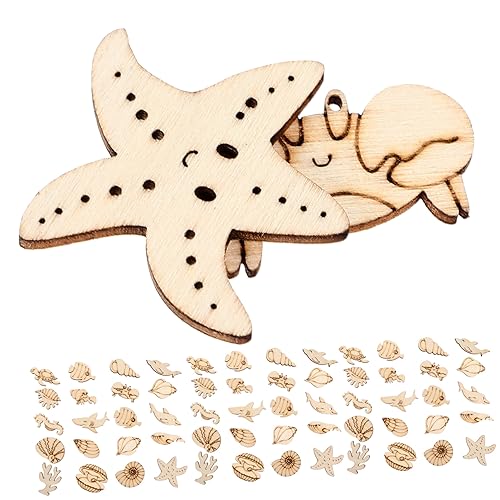 Gogogmee 100Stücke Unvollendete Holzscheiben Tiere DIY Basteln Holzplatten für Kreative Malprojekte für Party und Wohnraumdekorationen von Gogogmee