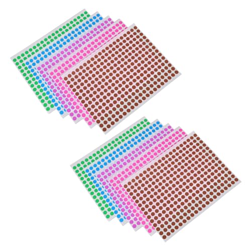 Gogogmee 10Blätter Selbstklebende Runde Aufkleber Farben Etiketten für Sortierung und Codierung für Zuhause und Büro Gogogmee 10Blätter Selbstklebende Runde Aufkleber Farben Etiketten für Sortierung und Codierung für Zuhause und Büro von Gogogmee