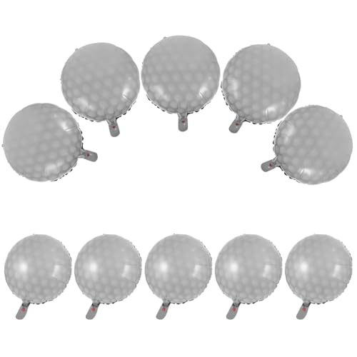 Gogogmee 10Stücke Aluminiumfolie Geburtstagsdeko für Golf Themenpartys Wiederverwendbar Langlebig für Innen und Außeneinsatz von Gogogmee
