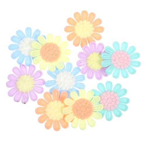 Gogogmee 10Stücke Blumen Patches für Kleidung DIY Appliques Hochwertigem Material für Shirts Taschen und Bastelprojekte Bunten Farben von Gogogmee