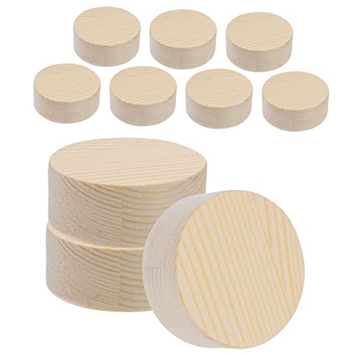 Gogogmee 10Stücke DIY Holzscheiben Handgemalte Hubs Kiefernholz Runde Holzchips für Bastelprojekte Dicke von Gogogmee