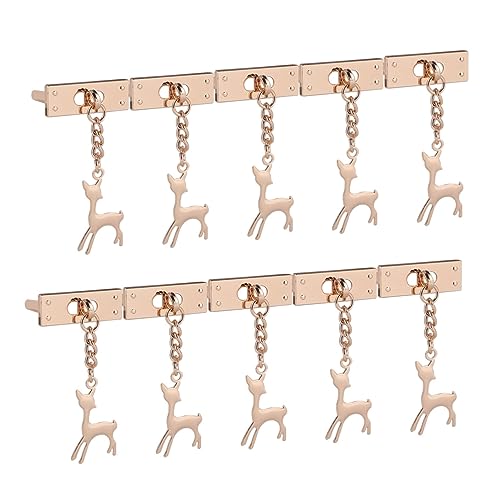 Gogogmee 10Stücke Dekorative Schnalle im Hirschdesign DIY Taschenzubehör Handtaschen Hardware für Kreationen Gogogmee 10Stücke Dekorative Schnalle im Hirschdesign DIY Taschenzubehör Handtaschen Hardware für Kreationen von Gogogmee