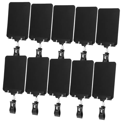 Gogogmee 10Stücke Preisschild Halter Anklipsen Verschleißfester Schilderständer mit Clips Praktische Tafeln für Supermärkte und Geschäfte Format für Preisorganisation von Gogogmee