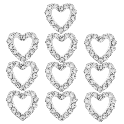Gogogmee 10Stücke Teiliges Herzform Nagelzauber aus Trendige Nagelkunst Dekore für Maniküre DIY Nail Art Zubehör mit Hochwertiger Verarbeitung und Kreativen Details von Gogogmee