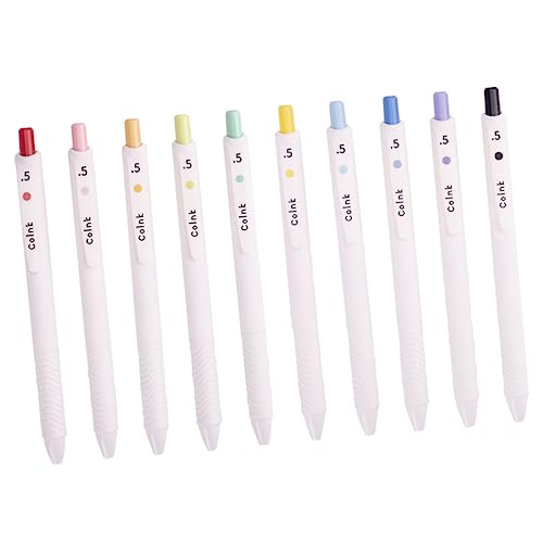 Gogogmee 10Stücke Teiliges Set Farbige Kugelschreiber für Schüler Tragbare Markierungsstifte für Malen Zeichnen DIY Ergonomisches Design für und Schulbedarf von Gogogmee