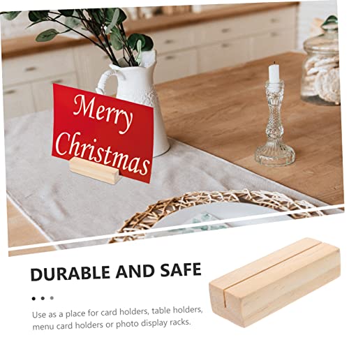 Gogogmee 10Stücke Teiliges Visitenkartenhalter Multifunktionale Tischdeko für Fotos Notizen und Grußkarten für Büro und Zuhause Praktische Wohnaccessoires Natürlicher von Gogogmee