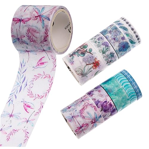 Gogogmee 10Stücke Teiliges Washi Tape Japanische Dekorative Klebebänder für Scrapbooking Journaling und DIY Projekte Rückstandsfrei und Vielfältig Einsetzbar von Gogogmee