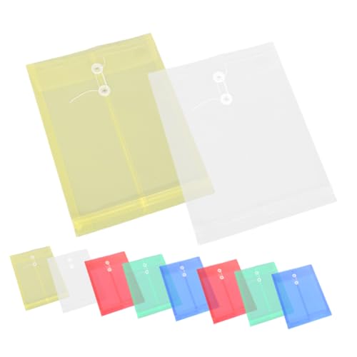 Gogogmee 10Stücke Transparente PP Dokumentenhalter Leichte Aktentaschen für Schule Büro und Zuhause zur Organisation von Unterlagen Fotos und Karten von Gogogmee