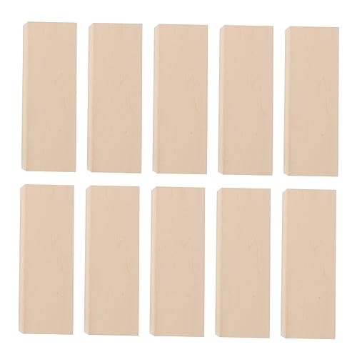 Gogogmee 10Stücke Unfertige Holzplatten DIY Holzblöcke zum Schnitzen Naturholz für Handwerk und Dekoration für Projekte von Gogogmee
