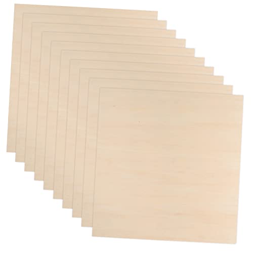 Gogogmee 10Stücke Unvollendete Holzbretter für DIY Projekte Handwerksmaterial für Modellbau Holzgravur Bastelarbeiten und Kunsthandwerke Gogogmee 10Stücke Unvollendete Holzbretter für DIY Projekte Handwerksmaterial für Modellbau Holzgravur Bastelarbeiten und Kunsthandwerke von Gogogmee