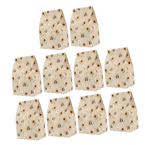 Gogogmee 10stücke Bienenmuster Papiertüten Flach Für Süßigkeiten Und Partys Vielseitige Verpackungstaschen Aus Hochwertigem Papier Gogogmee 10stücke Bienenmuster Papiertüten Flach Für Süßigkeiten Und Partys Vielseitige Verpackungstaschen Aus Hochwertigem Papier von Gogogmee