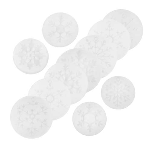 Gogogmee 11 Stück Teiliges Silikonformen Schneeflocke Epoxidharz Gießform DIY Schmuck Anhänger Flexibel Wiederverwendbar für Weihnachtsbaum Deko und Handwerk von Gogogmee