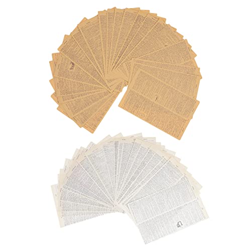 Gogogmee 114Blätter Vintage Kraftpapier DIY Seiten für Scrapbooking Hochwertiges Bastelmaterial mit Kreativen Aufklebern für Notizbücher Karten und Fotoalben von Gogogmee