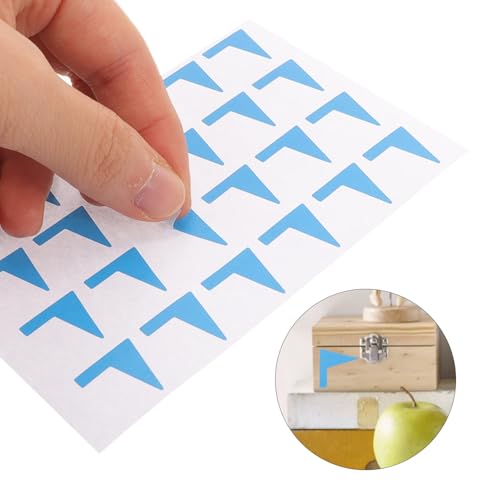 Gogogmee 12 Blatt Flaggenförmige Selbstklebende Label Sticker Klebeetiketten für DIY Planung und Markierung Abziehbare Aufkleber ohne Kleberückstände für Scrapbooking und Reiseaufkleber von Gogogmee
