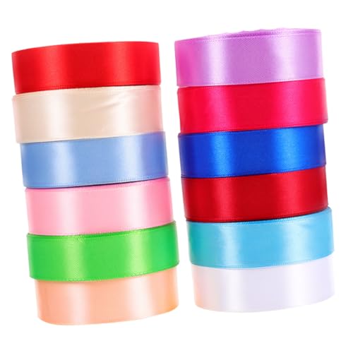 Gogogmee 12 Rollen Farbige Satinbänder Breit Vielseitige Dekobänder für Geschenkverpackung Bastelarbeiten und DIY Dekoration Strapazierfähiges Polyester für Schleifen und Kreative Gogogmee 12 Rollen Farbige Satinbänder Breit Vielseitige Dekobänder für Geschenkverpackung Bastelarbeiten und DIY Dekoration Strapazierfähiges Polyester für Schleifen und Kreative von Gogogmee