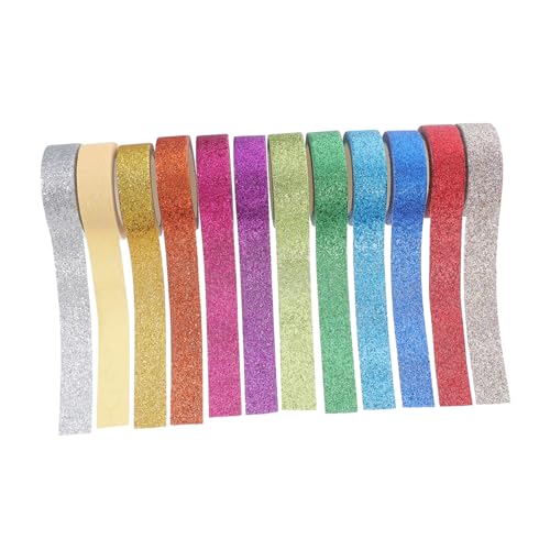 Gogogmee 12 Rollen Glitter Washi Tape Dekoratives Klebeband aus Hochwertigem Papier Langlebig und Leicht Ablösbar für DIY Bastelprojekte Scrapbooking und Kreative Gestaltung in Bunten Gogogmee 12 Rollen Glitter Washi Tape Dekoratives Klebeband aus Hochwertigem Papier Langlebig und Leicht Ablösbar für DIY Bastelprojekte Scrapbooking und Kreative Gestaltung in Bunten von Gogogmee