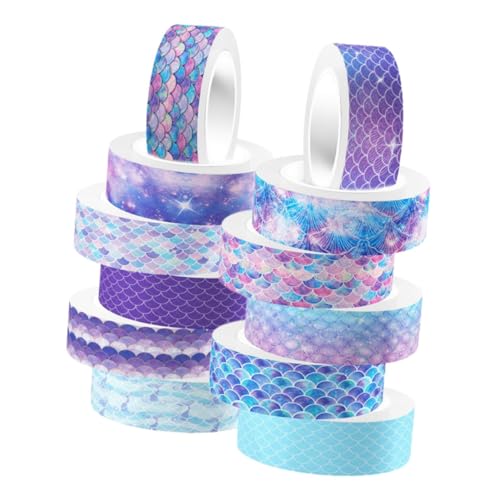 Gogogmee 12er-pack Meerjungfrau Basteln Washi Tape Set Journal Dekoratives Klebeband Japanisches Papier für Scrapbook Gogogmee 12er-pack Meerjungfrau Basteln Washi Tape Set Journal Dekoratives Klebeband Japanisches Papier für Scrapbook von Gogogmee
