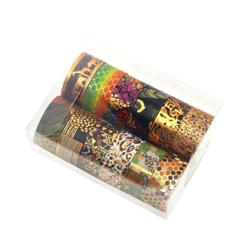 Gogogmee 12 Rollen Washi Tape Set mit Tiermotiven Dekoratives Klebeband für DIY Scrapbooking und Kreative Projekte Haftet Rückstandslos von Gogogmee