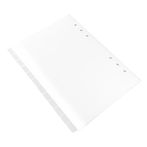 Gogogmee 12 Stück Kunststoff Registerteiler A5 für Binder Farbige Index Tabs mit 6 Löchern Praktische Trennblätter für Notizbücher und Aktenordner von Gogogmee