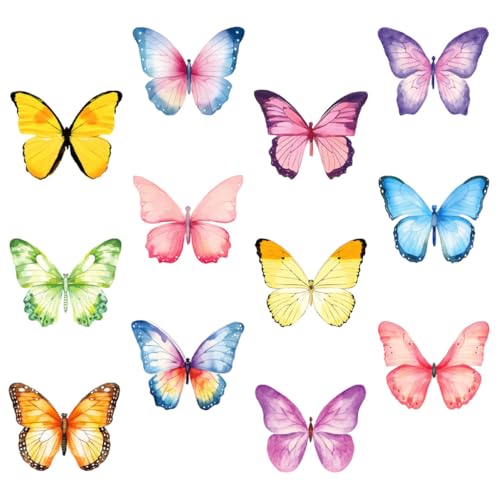 Gogogmee 12 Stück Schmetterling Haftnotizen Aquarell Design Selbstklebend Multifunktionale Notizzettel für Büro Schule und Haushalt Dekorativ Tragbar Spurlos Entfernbar zum Beschriften und Gogogmee 12 Stück Schmetterling Haftnotizen Aquarell Design Selbstklebend Multifunktionale Notizzettel für Büro Schule und Haushalt Dekorativ Tragbar Spurlos Entfernbar zum Beschriften und von Gogogmee