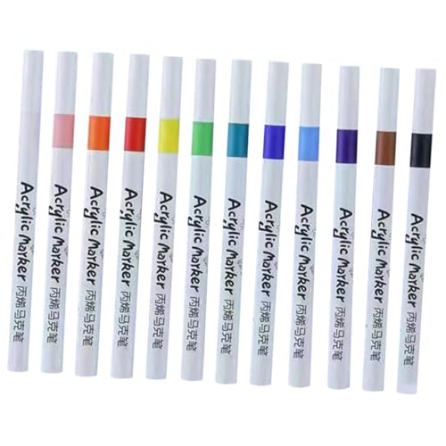 Gogogmee 12 Stück Teiliges Acryl Marker Wasserbasierte Praktische Malstifte für Künstler und Schüler Ergonomisch Gestaltet Vielseitig für Steine DIY Kalligraphie und Detailreiche Gogogmee 12 Stück Teiliges Acryl Marker Wasserbasierte Praktische Malstifte für Künstler und Schüler Ergonomisch Gestaltet Vielseitig für Steine DIY Kalligraphie und Detailreiche von Gogogmee