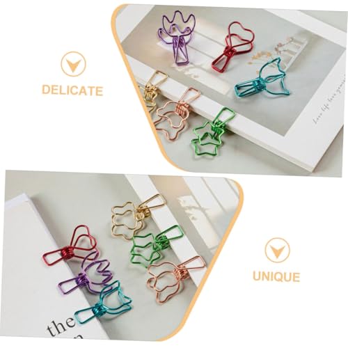Gogogmee 12 Stück Teiliges Bunte Metall Binder Clips mit Kreativen Formen Wie Bär Blume Herz Stern Katze Langlebige Büroklammern für Aktenordner und Dokumentenorganisation im Büro und Gogogmee 12 Stück Teiliges Bunte Metall Binder Clips mit Kreativen Formen Wie Bär Blume Herz Stern Katze Langlebige Büroklammern für Aktenordner und Dokumentenorganisation im Büro und von Gogogmee