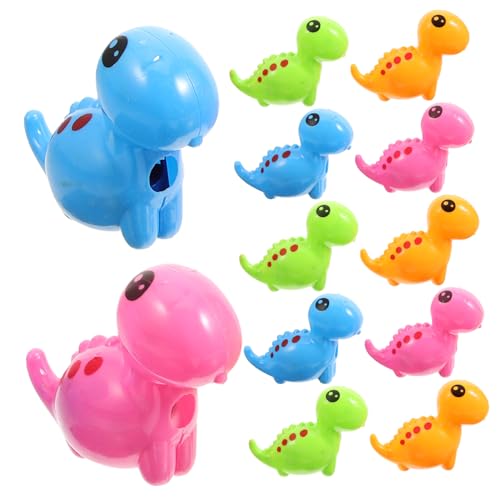 Gogogmee 12 Stück Teiliges Dinosaurier Bleistiftspitzer Handantrieb für Schule und Büro Kreatives Design Robustes Material Belohnung von Gogogmee