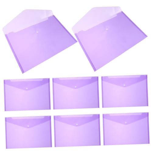 Gogogmee 12 Stück Teiliges Dokumentenmappe Transparent PP mit Druckknopf Wasserfest Reißfest Praktische Fächermappe für Büro Schule und Zuhause Organizer für Sichere Dokumentenablage von Gogogmee