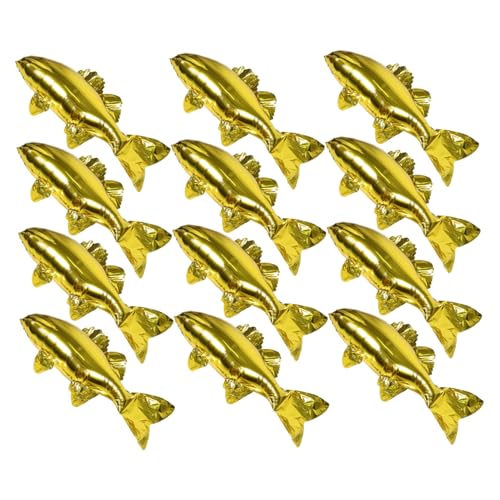 Gogogmee 12 Stück Teiliges Große Goldfisch Folienballons aus Langlebigem Aluminiumfolie für Kindergeburtstag Strandparty Tropisches Meerestier Dekorationen Einfache Befüllung und Stabile Gogogmee 12 Stück Teiliges Große Goldfisch Folienballons aus Langlebigem Aluminiumfolie für Kindergeburtstag Strandparty Tropisches Meerestier Dekorationen Einfache Befüllung und Stabile von Gogogmee