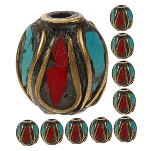 Gogogmee 12 Stück Teiliges Handgefertigte Tibetische Buddha perlen aus Grünem Türkis Filigrane Messing inlay abstandsperlen Vielseitig für Schmuckherstellung Armbänder Bastelperlen Gogogmee 12 Stück Teiliges Handgefertigte Tibetische Buddha perlen aus Grünem Türkis Filigrane Messing inlay abstandsperlen Vielseitig für Schmuckherstellung Armbänder Bastelperlen von Gogogmee