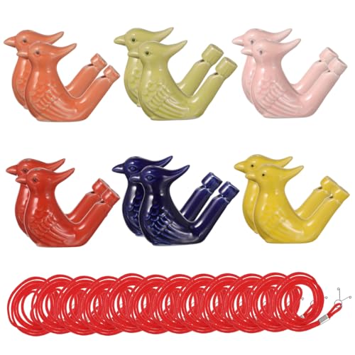 Gogogmee 12 Stück Teiliges Keramik Bunte Vogelpfeifen mit Verstellbarer Tonhöhe Melodischer Leicht und Robust für Partys und Outdoor Aktivitäten Zufällige Farbe Gogogmee 12 Stück Teiliges Keramik Bunte Vogelpfeifen mit Verstellbarer Tonhöhe Melodischer Leicht und Robust für Partys und Outdoor Aktivitäten Zufällige Farbe von Gogogmee