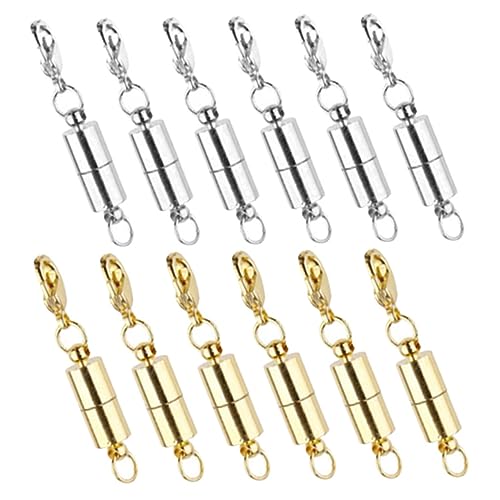 Gogogmee 12 Stück Teiliges Magnetverschluss für Schmuckherstellung Kupferlegierung Langlebige Magnetische Karabinerverschlüsse für Armbänder Halsketten Einfache Handhabung DIY Gogogmee 12 Stück Teiliges Magnetverschluss für Schmuckherstellung Kupferlegierung Langlebige Magnetische Karabinerverschlüsse für Armbänder Halsketten Einfache Handhabung DIY von Gogogmee