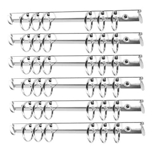 Gogogmee 12 Stück Teiliges Metall Ringbuch Binder mit Ringordner aus Silbernem Metall für Büro Schule und Scrapbook Langlebige Lose Halterung von Gogogmee