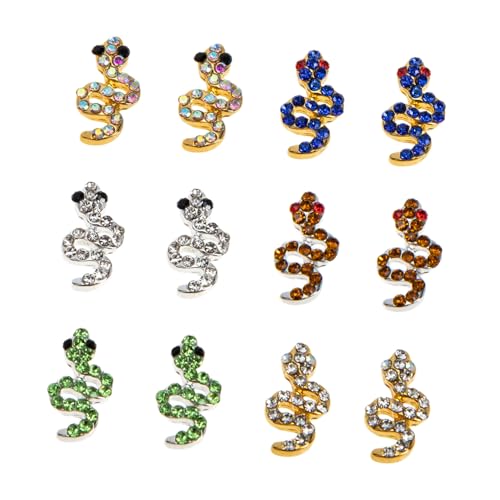 Gogogmee 12 Stück Teiliges Nagel Schmuck Schlangendesign Strasssteine Nagelzauber Maniküre Dekorationen für Natürliche und Künstliche Nägel DIY Nail Art Zubehör Gogogmee 12 Stück Teiliges Nagel Schmuck Schlangendesign Strasssteine Nagelzauber Maniküre Dekorationen für Natürliche und Künstliche Nägel DIY Nail Art Zubehör von Gogogmee