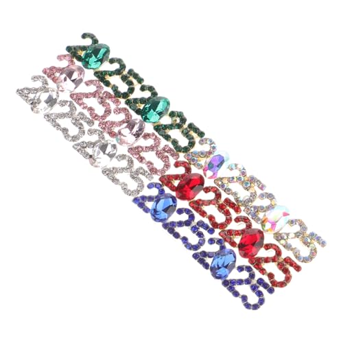 Gogogmee 12 Stück Teiliges Nagelstrasssteine mit Nummern Nagelcharms aus Multifunktionale Dekoration für Diy Nageldesigns Handys und Armbänder Hochwertige Unregelmäßige Formen für Einen von Gogogmee