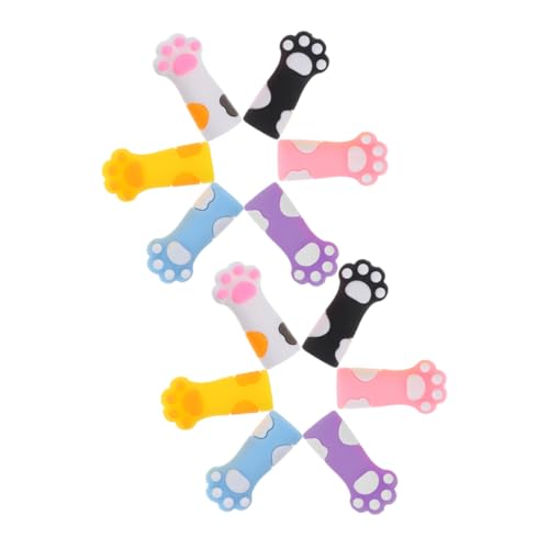 Gogogmee 12 Stück Teiliges Niedliche Silikon Bleistiftkappen mit Katzenpfotenmotiv Schützende Langlebige Bleistiftaufsätze in Bunten Farben Leichtes Design für Schüler für Sauberes Gogogmee 12 Stück Teiliges Niedliche Silikon Bleistiftkappen mit Katzenpfotenmotiv Schützende Langlebige Bleistiftaufsätze in Bunten Farben Leichtes Design für Schüler für Sauberes von Gogogmee