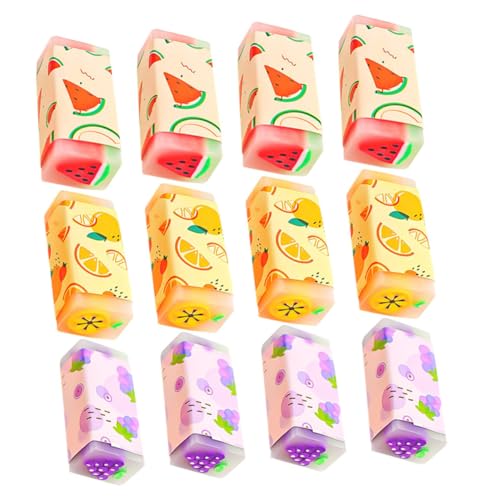 Gogogmee 12 Stück Teiliges Radiergummis Früchte Motiv Cartoon Design Leicht und Kompakt Sichere Materialien für Schüler Schulbedarf und Kleine Geschenke Gogogmee 12 Stück Teiliges Radiergummis Früchte Motiv Cartoon Design Leicht und Kompakt Sichere Materialien für Schüler Schulbedarf und Kleine Geschenke von Gogogmee