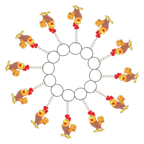 Gogogmee 12 Stück Teiliges Schlüsselanhänger Hahn Anhänger Robuster Schlüsselring Tierfigur für Rucksack Taschen Deko Glücksbringer Mitgebsel für Party Geschenk Gogogmee 12 Stück Teiliges Schlüsselanhänger Hahn Anhänger Robuster Schlüsselring Tierfigur für Rucksack Taschen Deko Glücksbringer Mitgebsel für Party Geschenk von Gogogmee