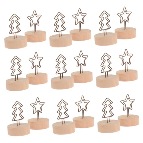 Gogogmee 12 Stück Teiliges Weihnachts Notizklammer aus Holz und Metall Sternförmig Weihnachtsbaum Design Langlebig Wiederverwendbar für Fotos Karten und Notizen Festliche Tischdekoration Gogogmee 12 Stück Teiliges Weihnachts Notizklammer aus Holz und Metall Sternförmig Weihnachtsbaum Design Langlebig Wiederverwendbar für Fotos Karten und Notizen Festliche Tischdekoration von Gogogmee