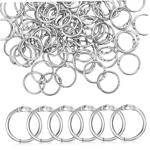 Gogogmee 120 Stück Metall Buchbinder Ringe Lose Blattverbinder für Karteikarten und Notizen Rostbeständig und Langlebig Einfach zu Bedienen Organisieren Gogogmee 120 Stück Metall Buchbinder Ringe Lose Blattverbinder für Karteikarten und Notizen Rostbeständig und Langlebig Einfach zu Bedienen Organisieren von Gogogmee