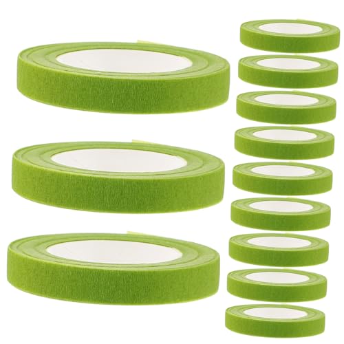 Gogogmee 12Rollen Blumenstrauß Stielverpackungsband Flexibles und Langlebiges Klebeband für DIY Blumenkunst für Blumenarrangements und Geschenkverpackungen von Gogogmee