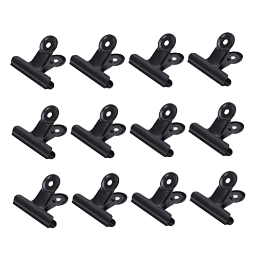 Gogogmee 12Stücke Metall Büroklammern Robuste Bürobedarf Clips für Schule und Büro zur Dokumentenorganisation und Temporären Bindung Schwarz Gogogmee 12Stücke Metall Büroklammern Robuste Bürobedarf Clips für Schule und Büro zur Dokumentenorganisation und Temporären Bindung Schwarz von Gogogmee