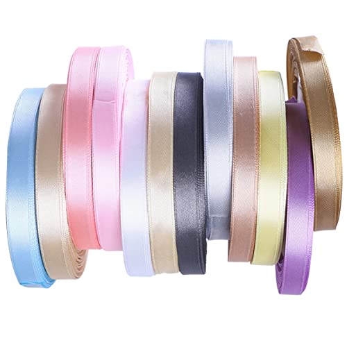Gogogmee 12Stücke Satinband Yards Farben Breit Dekorationsband für Hochzeit Geschenkverpackung Basteln und Mehr Weich Geschmeidig und Elegant Gogogmee 12Stücke Satinband Yards Farben Breit Dekorationsband für Hochzeit Geschenkverpackung Basteln und Mehr Weich Geschmeidig und Elegant von Gogogmee