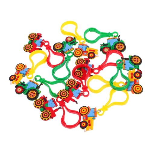 Gogogmee 12pcs Mini -traktorschlüsselkäse Farm Truck Schlüsselbauer Baustelle Schlüsselbund Für Schulanreize Klassenzimmer Preise Ostereiersuche Preise von Gogogmee