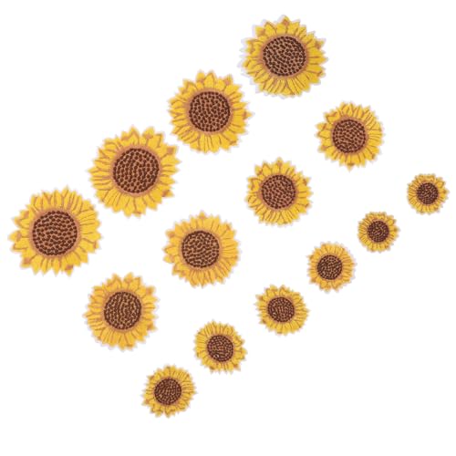 Gogogmee 14 Stück Blumenförmige Stickerei Patches Teiliges zum Aufbügeln für Kleidung Hüte Schuhe Praktische Applikationen für Individuelles DIY Design von Gogogmee