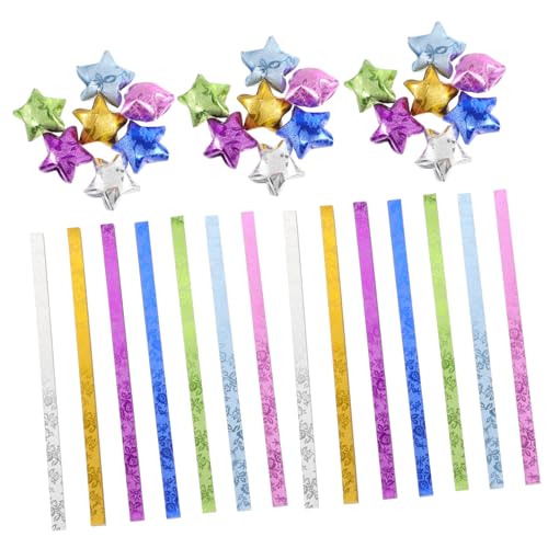 Gogogmee 140stücke Teiliges Origami Stern Faltpapier Bunte Papierstreifen Für Bastelprojekte Doppelseitige Faltkunst Für Feiertagsdekoration Und Schulprojekte Perfektes Für von Gogogmee